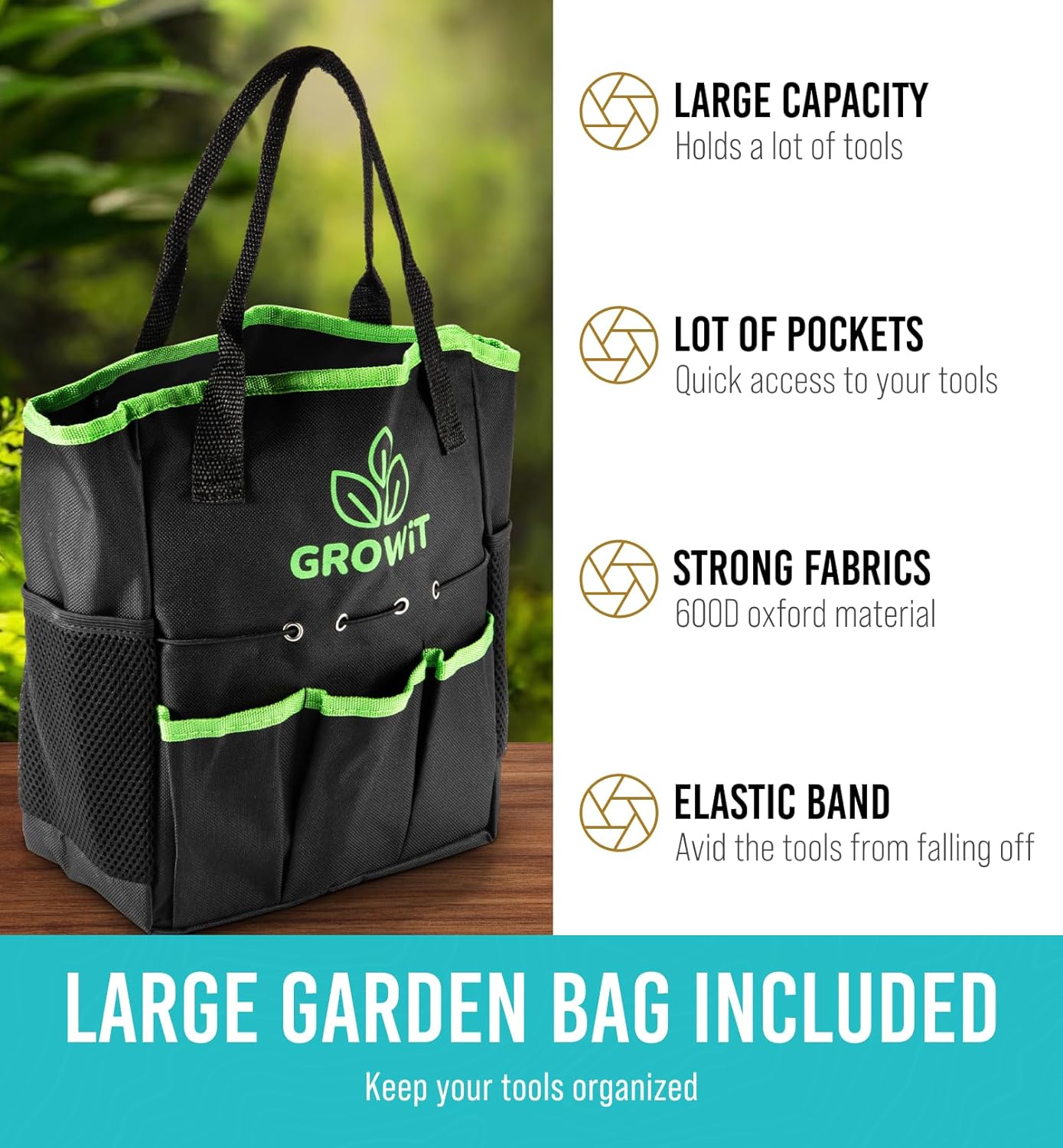 Heavy Duty Gardening Tools - 22-Piece Gardening Gifts for Women, Men, Mom, Dad - Durable, Ergonomic Garden Tools Set